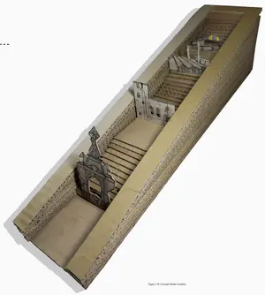 Concept Model - The model represents the idea of digging into the High Street itself. The idea was to drastically alter the form of the High Street to a point that it altered the ways that people in Dudley would live their day-to- day, changing the theatre of their lives, so that they could learn about their own history, their legacy, and about the endless possibilities of Dudley’s future. The idea was inspired by the word “Cut”, which in Black Country Dialect means “Canals”, as they were long cuts through the land. 

Dudley’s fountain represents the Middle Ages, showing the growth of Dudley over time. While it was the Capital of the Black Country (and still is), the Middle Ages is when Dudley saw itself come into it’s own place, being recognised as a big market town, and slowly expanding it’s territories and influence.

The Castle represents the Dudley Castle, built in the 11th Century. Ruling over the land, the Castle is a key component of the Legacy of Dudley, sitting on the highest point for miles around, rich with history, from Being demolished twice, to the civil war, to now watching over the Zoo.

The factories represent the Industrial Revolution era of Dudley, a time when Dudley was the king of England, and basically ran the entire process. It was an important aspect of Dudley’s Legacy, and sits as probably its crowning glory - even if today we can recognise the disastrous affects it had on the world in the short period of time the era passed.

The Market represents the modern day. Dudley has seen better years, but it is with this project that I propose that even better ones are just around the corner. While people don’t look fondly at Dudley, those from there have a fierce dedication to the legacy of Dudley, which hopefully will burn to a brighter future. - Oscar Law Concept Model 1.png